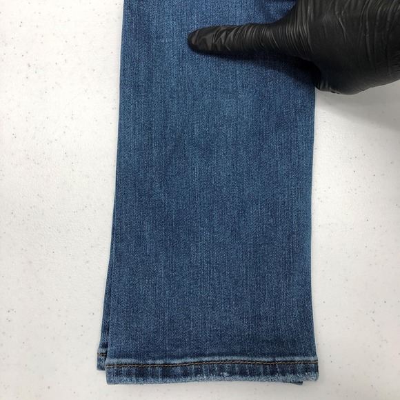 Judy Blue Jeans Womens 3/26 Blue Distressed Stretch Denim Straight Leg Pants Day - Picture 10 of 11